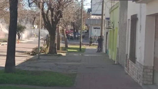 Una fuga de gas provocó un incendio en el centro de Crespo.&nbsp;