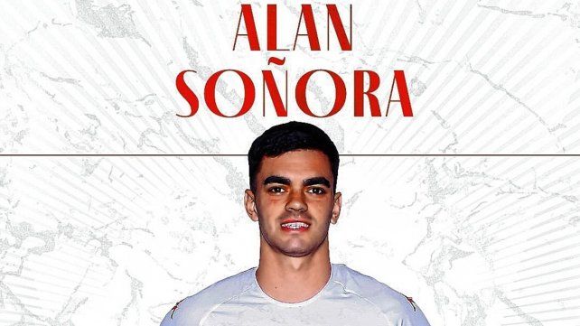 Alan Soñora fue presentado como jugador de Huracán