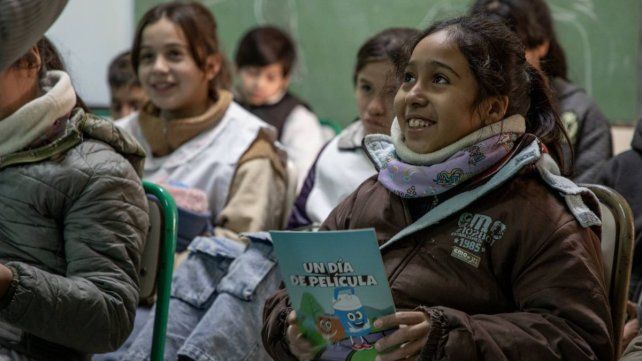 Un día de película llegó a una escuela rural de Victoria