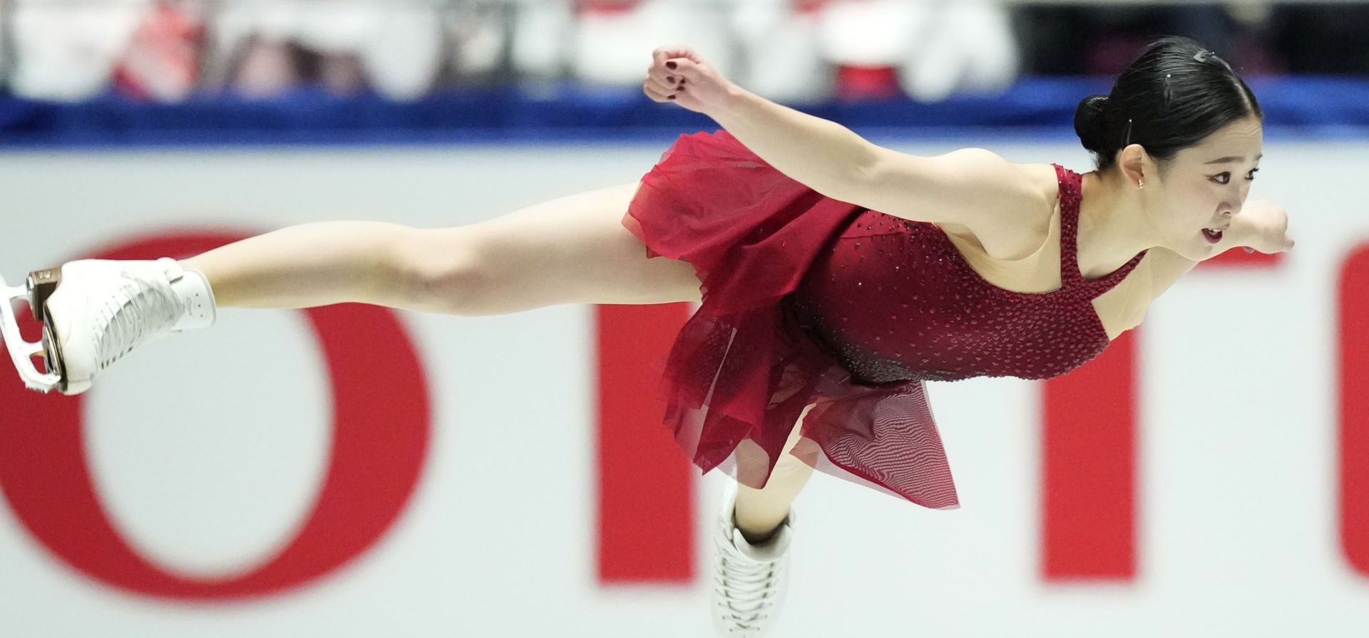 Yuna Aoki de Japón compite en el programa corto femenino en la serie Grand Prix de patinaje artístico en Tokio, Japón, el viernes 8 de noviembre de 2024. (Foto AP/Hiro Komae) Yuna Aoki de Japón compite en el programa corto femenino en la serie Grand Prix de patinaje artístico en Tokio, Japón, el viernes 8 de noviembre de 2024. (Foto AP/Hiro Komae)