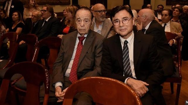 Alberto Fontevecchia (izquierda) junto a su hijo Jorge