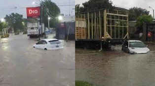Concepción del Uruguay se encuentra bajo agua por el intenso temporal.