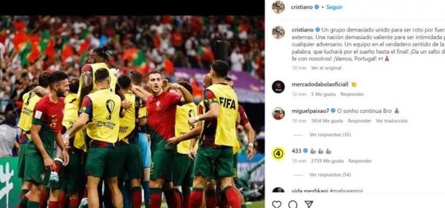 Cristiano Ronaldo rompió el silencio en Portugal