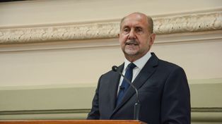 El gobernador Omar Perotti.