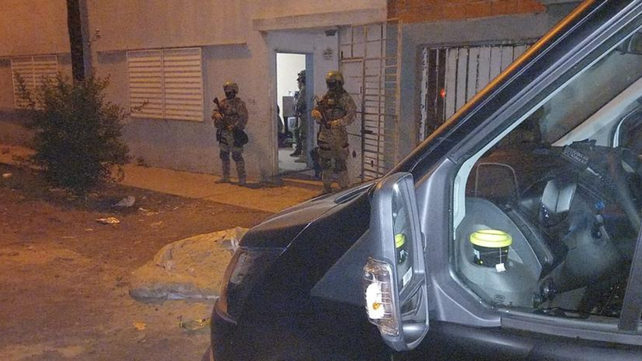 Uno de los domicilios allanados hace unos días en busca de cómplices de Riquelme.&nbsp; &nbsp;