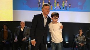 Santino ya había conocido a Macri en la presentación del plan nacional de discapacidad. Ahora lo visitará en su residencia.