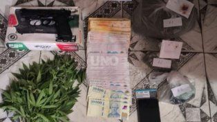Los elementos secuestrados durante allanamiento