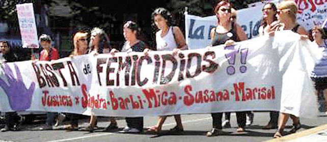 Clamor. Una de las últimas demostraciones callejeras contra el femicidio.