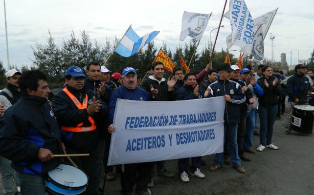 Reclamos. Protesta aceitera.