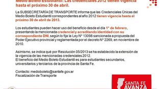 Intensifican los controles para la implementación efectiva del Medio Boleto Estudiantil