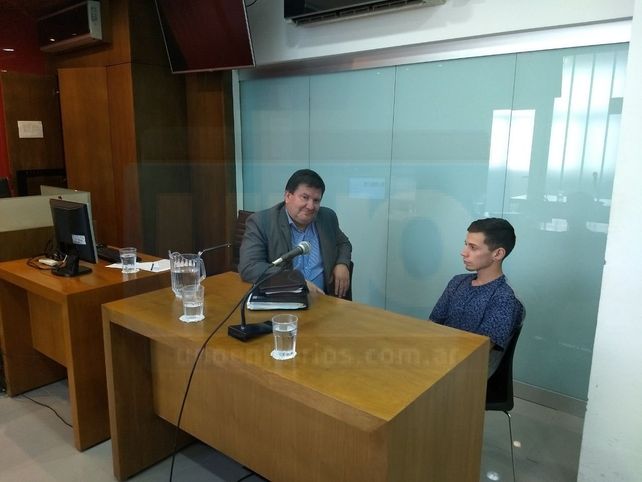 Al penal. El hijo de Freddy Olivera
