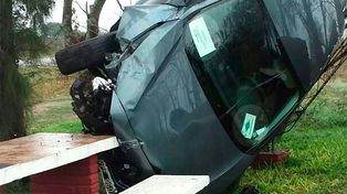Transportaban órganos para un trasplante y despistaron en ruta nacional 18