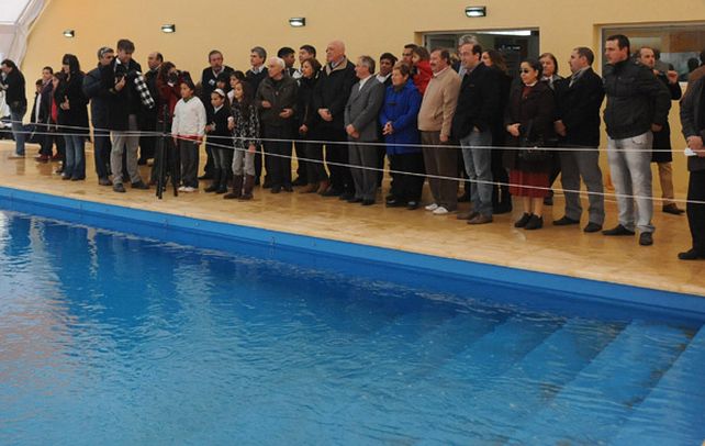piscina. La pileta semiolímpica será aprovechada por vecinos y alumnos.