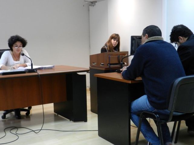 adentro. El Gallo Hernández declaró ayer en la audiencia de apertura ante la jueza Marcela Pérez