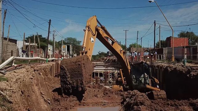 Está en marcha la construcción del Colector Principal Gorriti