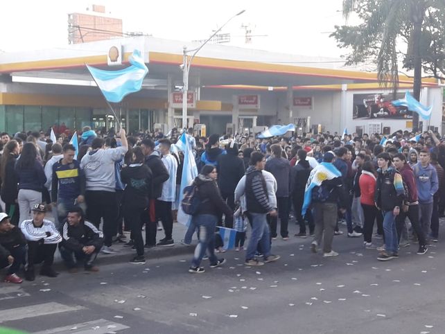 Santa Fe festejó la clasificación de la Argentina
