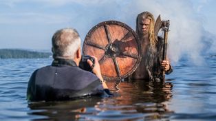 El fotógrafo escocés David Yarrow&nbsp; realizó la producción en los fiordos noruegos con Earling Haland con medio cuerpo dentro del agua.&nbsp;