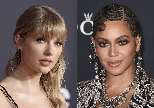 Favoritas. Taylor Swift y Beyoncé son las artistas más nominadas.&nbsp; &nbsp;
