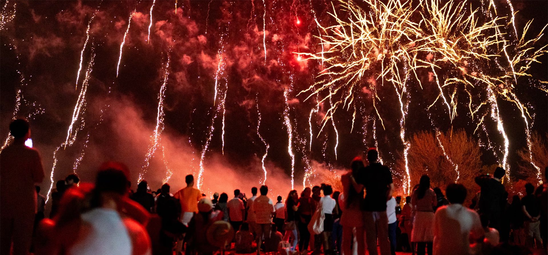 Toronto, Canadá. Espectadores disfrutan del espectáculo de fuegos artificiales del Día de Victoria en Woodbine Beach. Fotografía: Arlyn McAdorey/The Canadian Press/AP Toronto, Canadá. Espectadores disfrutan del espectáculo de fuegos artificiales del Día de Victoria en Woodbine Beach. Fotografía: Arlyn McAdorey/The Canadian Press/AP