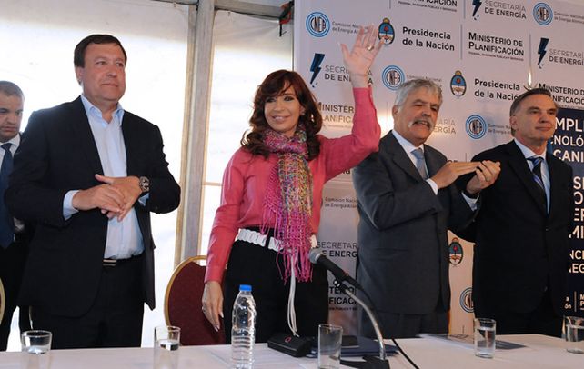 Cristina. La presidenta en la planta de uranio enriquecido