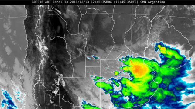 Renovaron el alerta por tormentas fuertes o severas