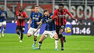 Milan e Inter no se sacaron ventajas en la ida de las semifinales