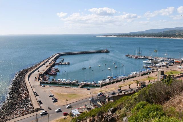 La zona del puerto de Piriápolis.