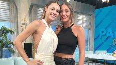 Pampita junto a la panelista que fue hackeada, Carolina Haldemann. Pampita junto a la panelista que fue hackeada, Carolina Haldemann.