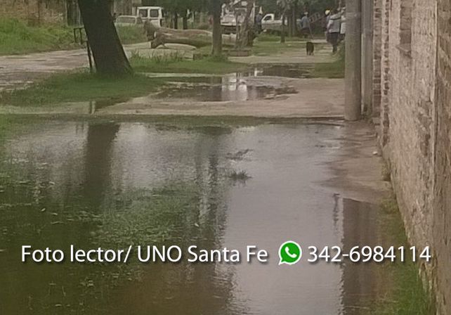 Celeste mandó fotos de barrio San José tras la lluvia.