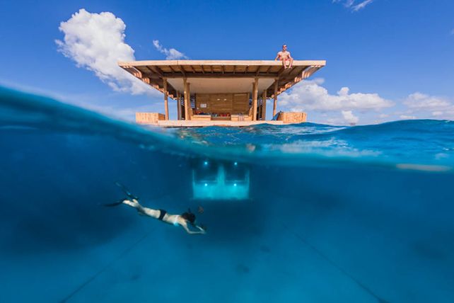 Descubrí una habitación bajo el agua