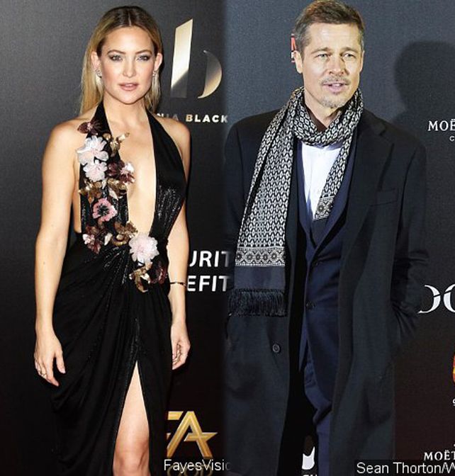 Brad Pitt dejó atrás a Angelina y viviría un romance con la actriz Kate Hudson