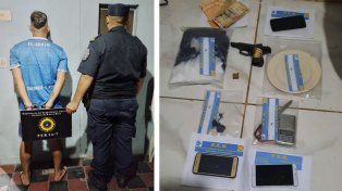 Personal de la Departamental de Policía de Concordia concretó un procedimiento y detuvo a un sujeto armado y con cuatro gramos de cocaína.&nbsp;