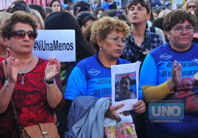 Movilización. El dolor que se vivió en la marcha se tiene que transformar en energía para luchar.   Foto UNO/Juan Manuel Hernández