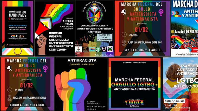 Marcha Federal antifascista, antiracista: más ciudades se suman en Entre Ríos