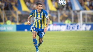 Di María jugó en Rosario Central, que igualó de local.