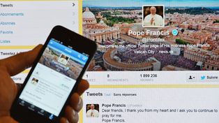 El Papa alcanzó los trece millones de seguidores en Twitter