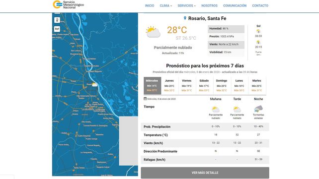Rige un alerta por tormentas fuertes para el sur provincial