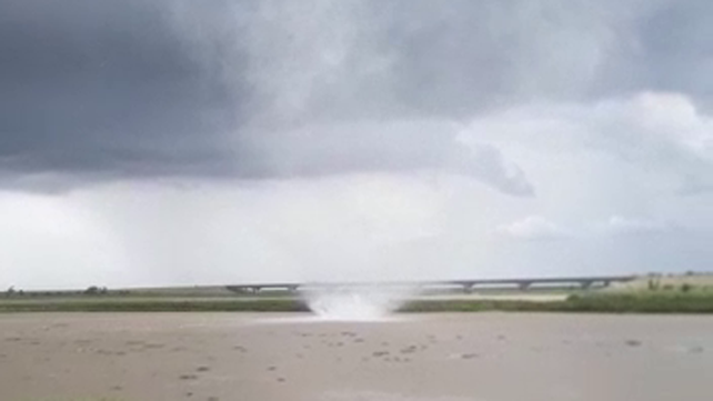 La captura de pantalla del fen&oacute;meno que se gener&oacute; en Victoria.&nbsp;