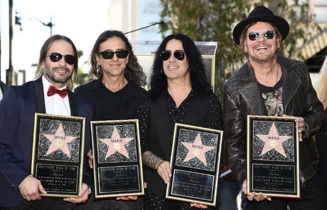 La estrella de la popularidad. Maná recibió el 10 de febrero la distinción del Paseo de la Fama en Hollywood. Es la primera banda mexicana en lograrlo.