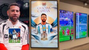 El homenaje de River a Lionel Messi