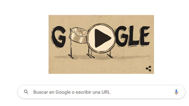 Google te cuenta en su doodle qué es el steelpan