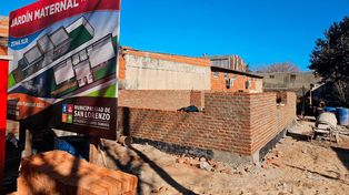 Avanza la construcción del jardín maternal en San Lorenzo.