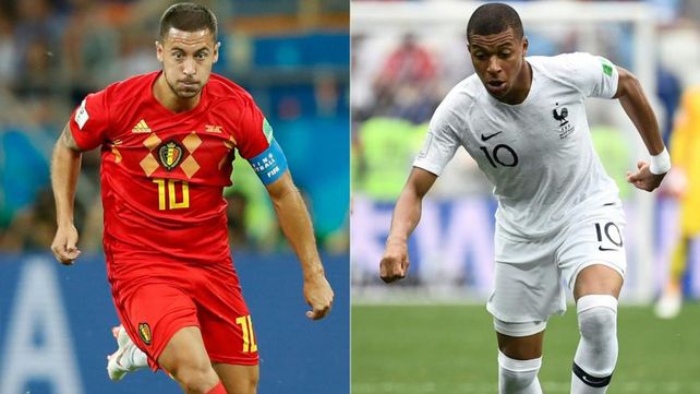 Hazard. El 10 que refleja el muy buen juego ofensivo belga. Mbappé. Con un centímetro de ventaja es imparable.