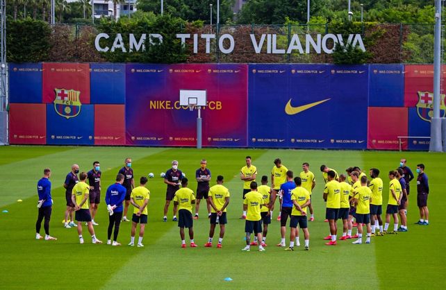 El plantel de Barcelona se junt&oacute; luego de casi tres meses.&nbsp;