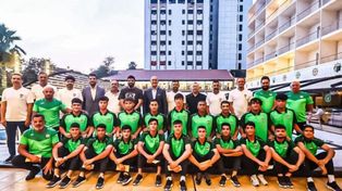 El plantel de la selección de Irak que participará de la cita mundialista en Argentina.