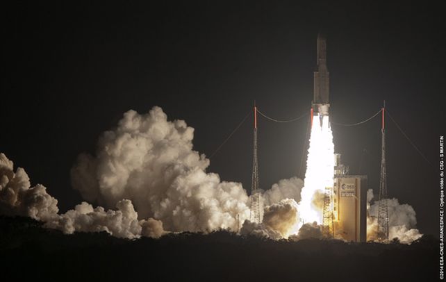 El Arsat-1 fue puesto en órbita por el cohete Ariane 5.