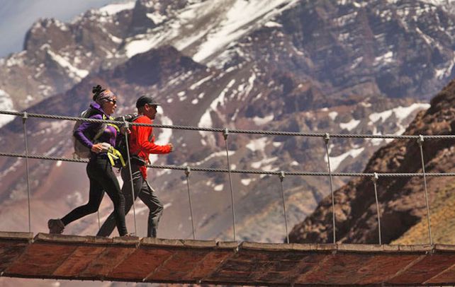 Una pasión. Corredores particulares marchan asiduamente por senderos y valles del Aconcagua ubicados en la provincia de Mendoza.