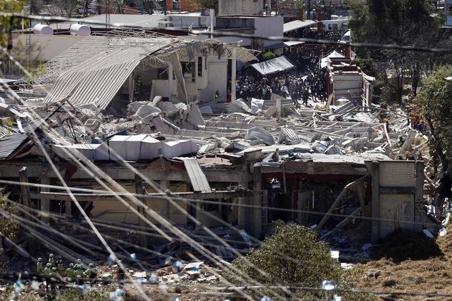 Desastre. El 70% del edificio fue demolido por la deflagración