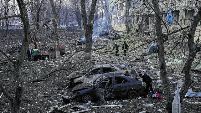 El hospital maternal de Mariupol fue bombardeado El hospital maternal de Mariupol fue bombardeado