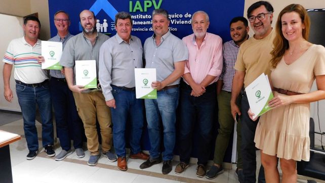 El acuerdo entre IAPV y los Colegios de Profesionales de la Construcción de Entre Ríosestablece condiciones para construcción